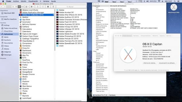 Dell Latitude E6420 con Mac OSX de Apple.
