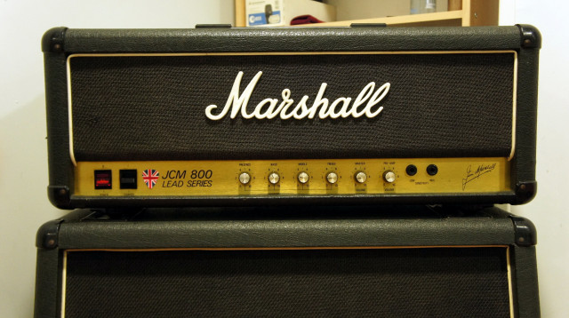 Cabezal y pantalla marshall JCM800 -2203 original de1987 no reissue