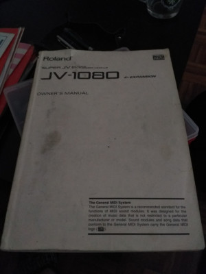 Manual original inglés Roland JV 1080