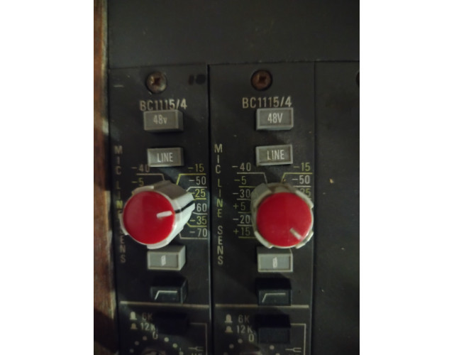 Modulos (channel strips) AMEK BC2 MONO Y STEREO