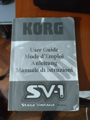 Manual Korg SV y Electribe