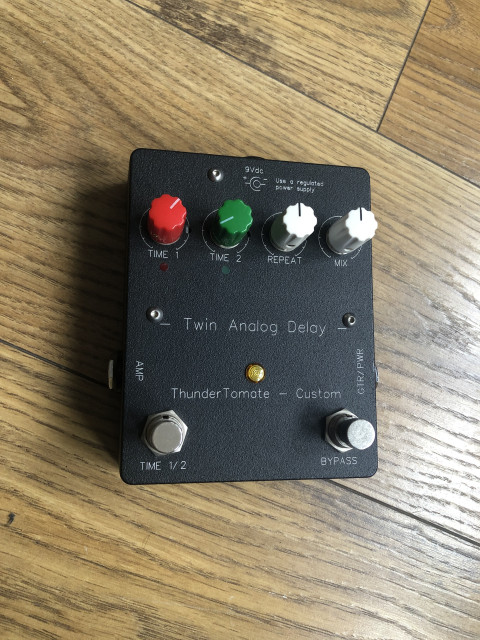 Delay doble 100% analógico Thundertomate Custom