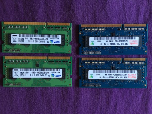 8 GB RAM DDR3 1333 MHz (módulos 2 GB)