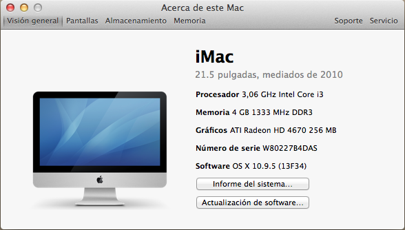 iMac 21.5 pulgadas