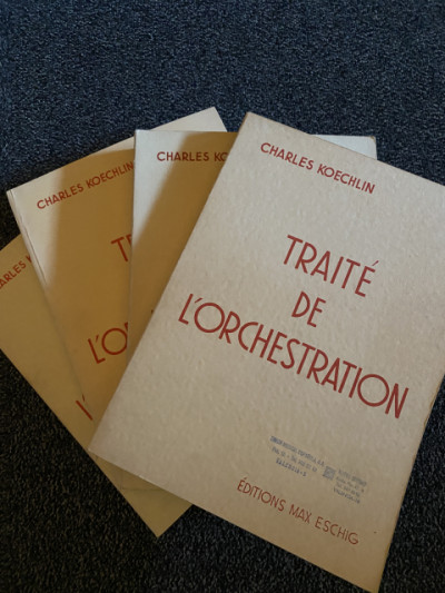 Traité de L´Orchestration Charles Koecnlin 4 libros