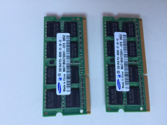 4 GB RAM Samsung (2 x 2GB) 2Rx8 PC3-8500S