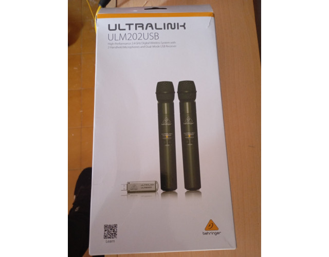 BEHRINGER ULM202 USB Micrófono Inalambrico Doble Wireless