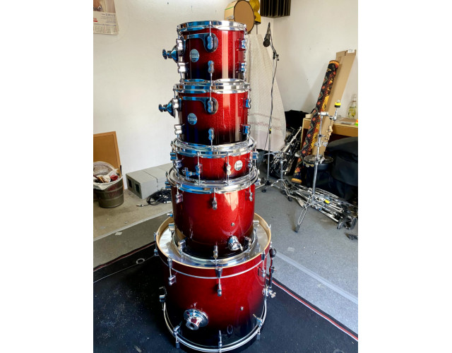 Batería DW PDP CM5 Red Black
