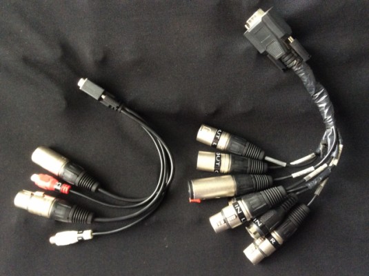 Cables RME BO9632- XLRMKH y RME BO-968 AES/EBU para HDSPe Aio y HDSP 9632