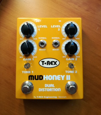 T-Rex Mudhoney II - Dual,Distorsión, Overdrive, Fuzz, Boost!!