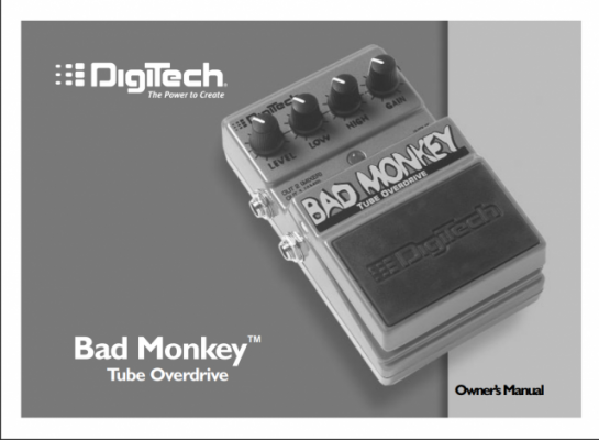Digitech Bad Monkey - Manual en PDF