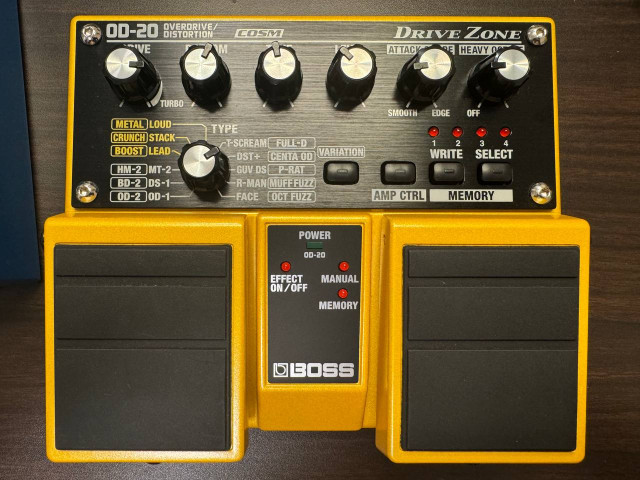 Pedal Distorsión/Overdrive Boss OD20
