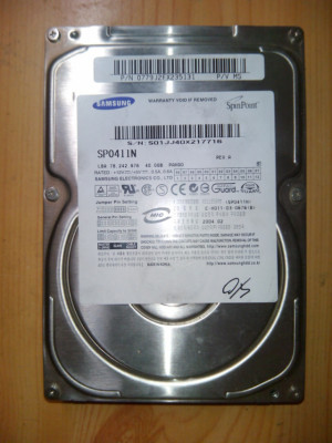 DISCO DURO SAMSUNG SPO411N 40GB IDE.
