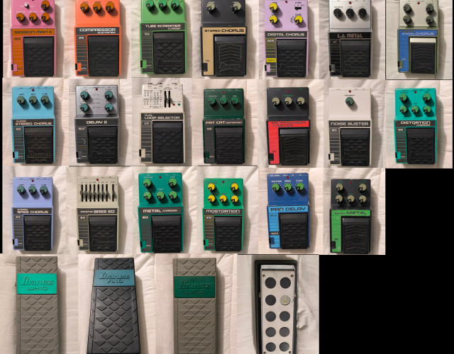 Colección de pedales Ibanez
