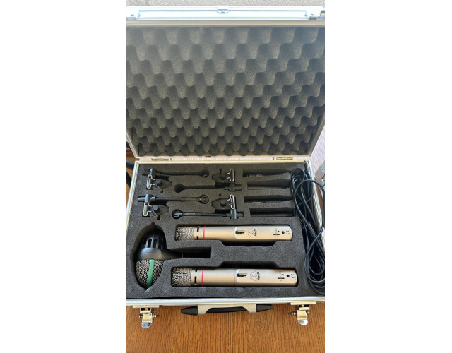 AKG Drum Set Big D112 + 4 C418 + 2 C1000S