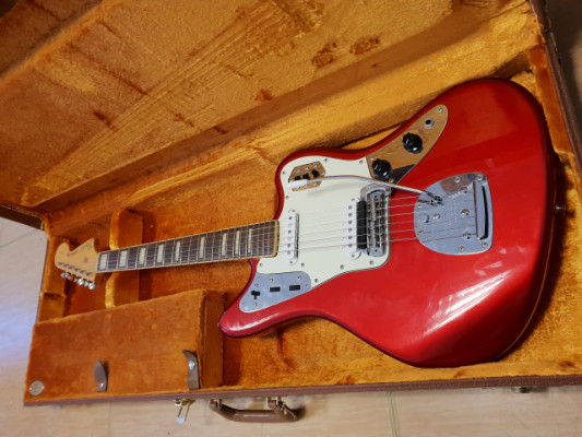 Fender Jaguar MIJ Block Inlays Candy Apple Red
