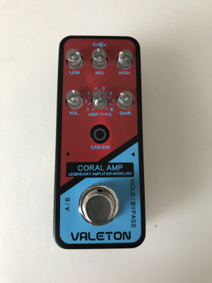 PEDAL VALETON CORAL AMP