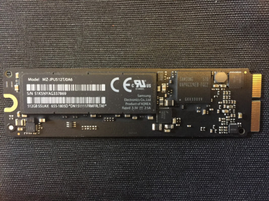 Apple SSD Samsung Pci-e 512Gb