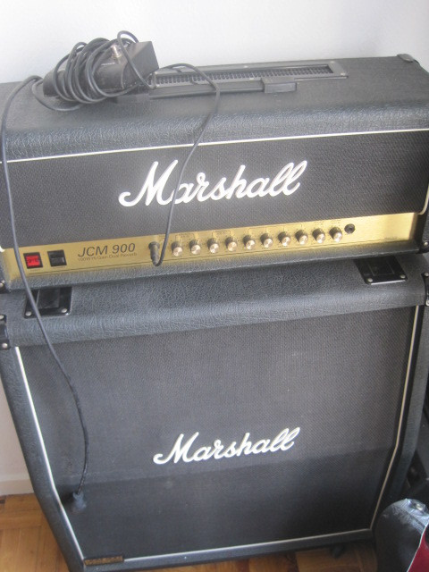 Marshall JCM 900 100w Hi Gain Dual Reverb, cabezal, pantalla y footswitch