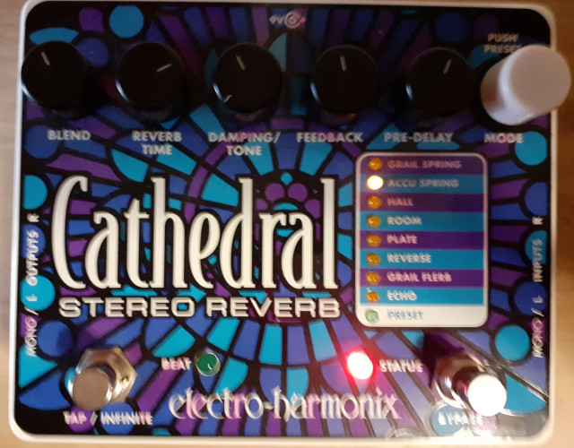 Pedal ELECTRO-HARMONIX CATHEDRAL STEREO REVERB