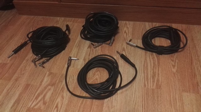Cables de guitarra - amplificador y microfono