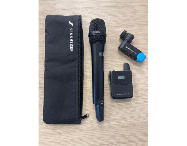 Kit Micrófono Inalámbrico Sennheiser AVX (petaca lavalier + micro de mano)