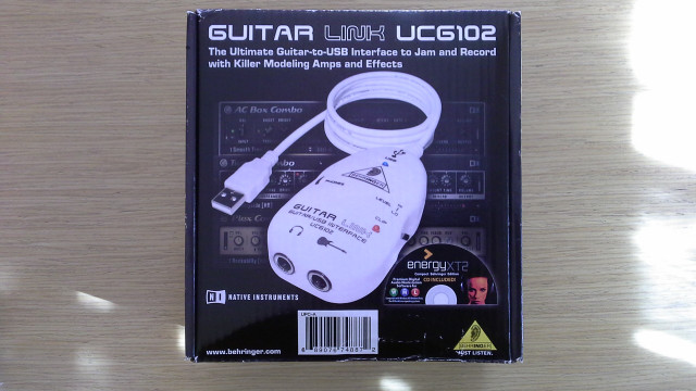 Behringer UCG102 GUITAR LINK USB Interface de audio