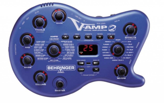 Simulador de amplificadores V-AMP2 de Behringer
