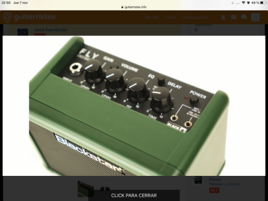 Blackstar FLY Stereo Pack Green Limited Edition !!ENVIO INCLUIDO!!