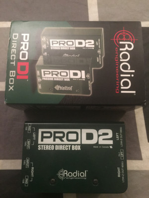 Radial ProD2 Stereo DI (caja de inyección estéreo)