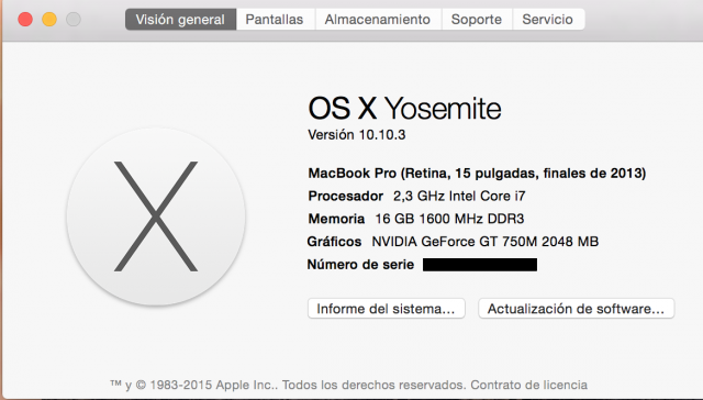 MacBook Pro Retina 15" Late 2013