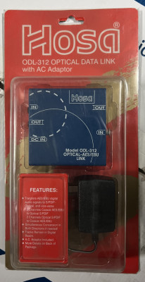 Hosa ODL-312, conversor SPDIF óptico - AES/EBU o viceversa , nuevo