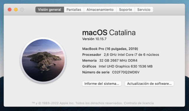 MacBook Pro 16” 2019