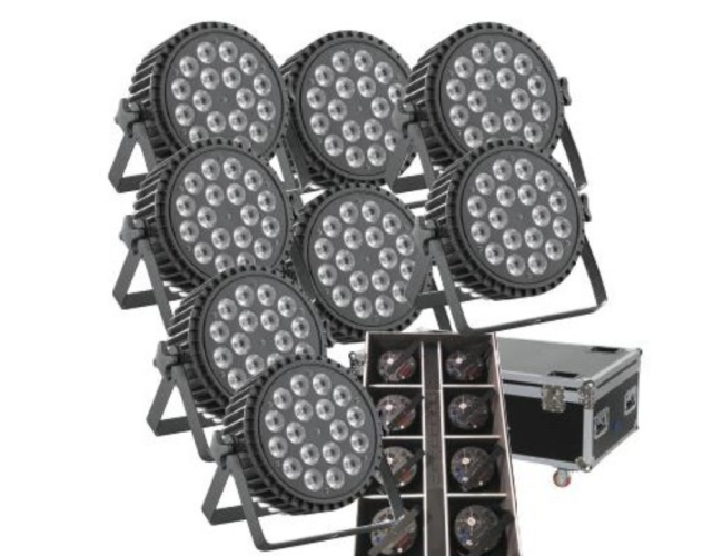 Pack 8 Par LED Bateria PROLIGHT FREECOPAR