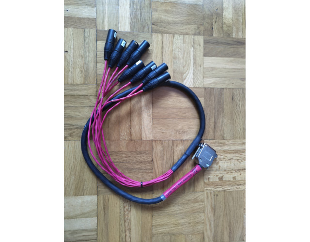 Cable Avid DB25 - XLRM Digisnake 8 conectores