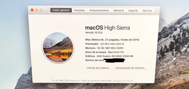 iMac Retina 5K 27 late 2015