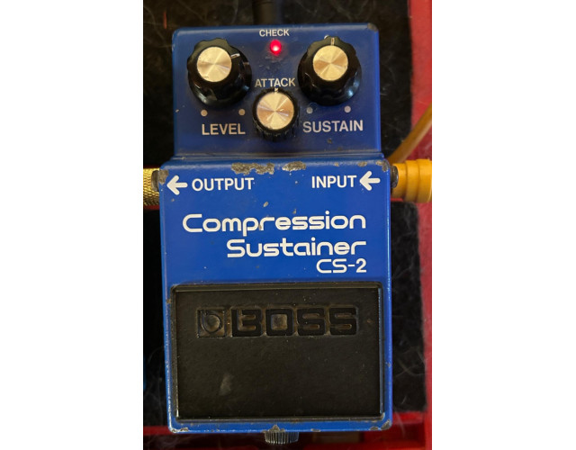 Vintage Boss CS -2 compresor sustainer de 1986 ,black label Japón