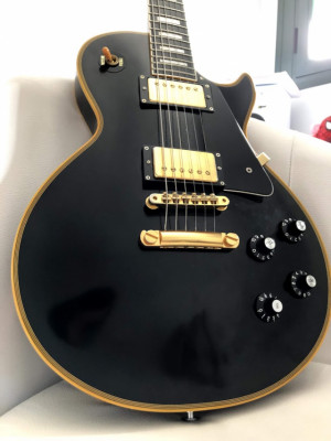 ESP Edwards Les Paul Custom Aged Black Beauty Made in Japan