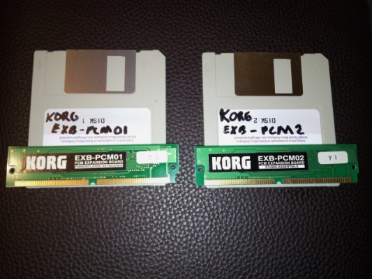 Tarjetas de expansion Korg EXB-PCM 01/02 Triton Classic y Karma.