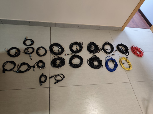 Lote de cables XLR
