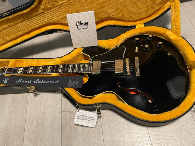 Gibson ES-335 63 Murphy Lab Authentic Aged Antique Ebony
