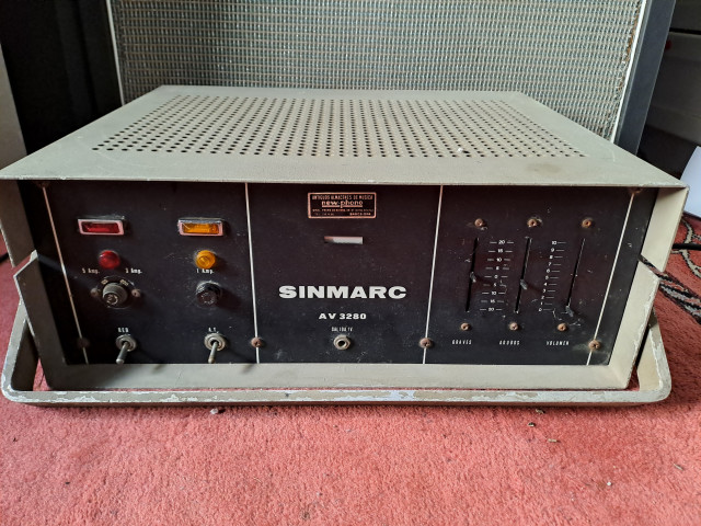 Amplificador sinmarc av3280 120w valvulas