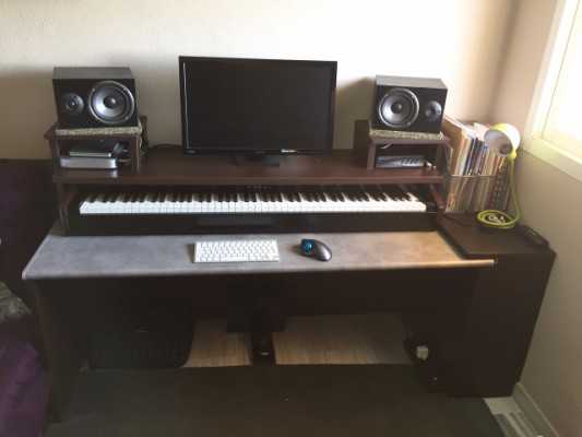 Mesa soporte piano home estudio