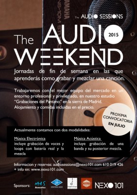 Audio Weekends 2015 (próxima convocatoria Agosto)