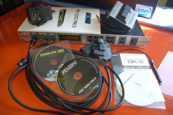 AXON AX100 MKII + Roland GK3 + Cable 5m (Sinte midi guitar