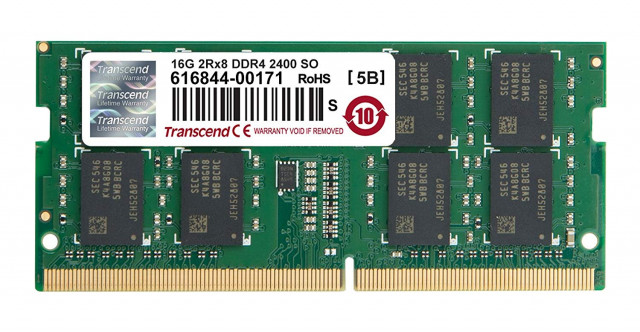 Tarjeta Memoria Ram 16GB Transcend