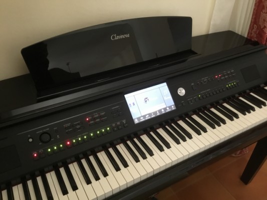 Yamaha clavinova cvp-709 negro ebano