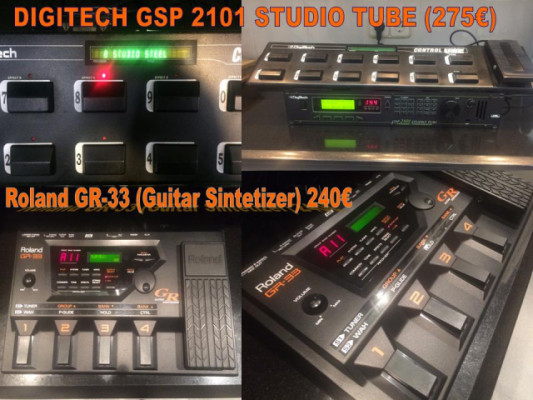 Digitech GSP 2101 y Roland GR-33