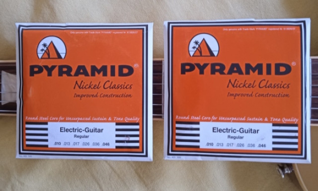 Cuerdas Guitarra Eléctrica Pyramid Pure Nickel Classics Round Core 10-46