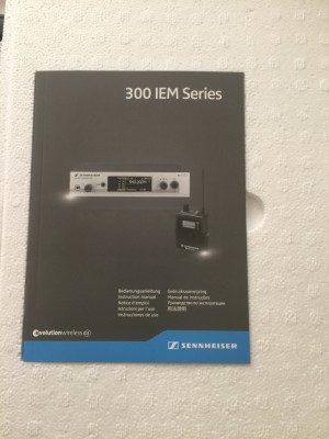 Sennheiser SR300 IEM G3 Para monitorear sonido directo (2 unidades)